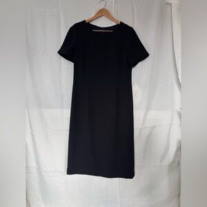 Pierre Cardin Black Midi Dress, Size Small